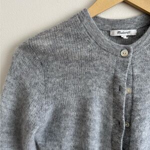 Madewell Ribbed Alpaca-Blend Cardigan Sweater
